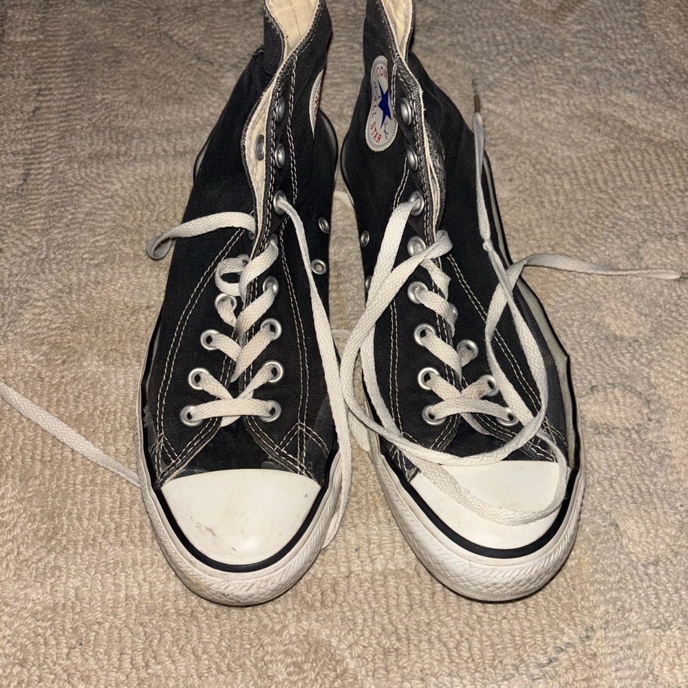 Converse Black and White Athletic Shoes